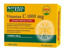 Natural Life  Vitamina C X 1000 Mg X 30 Comprimidos Sabor No