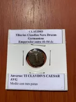 Antigua Moneda Romana Del Emperador Claudio #5