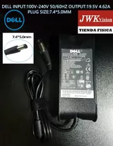 Cargador Laptop Dell  19.5v 4.62a Plug 7.4*5.0mm Jwk