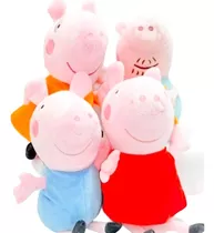 Peluche Mamá! Papá! George! Hija Peppa Pig!!! Una Familia!!!