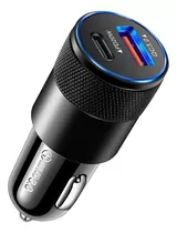 Cargador Universal Auto Camion Usb C Carga Rápida 3.0 Pd 38w