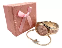 Reloj Inspiración Michael Kors Femenino En Cajita Regalo