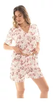 Pijama Corto Mujer Camisa Y Short Comodo Amplio Suave