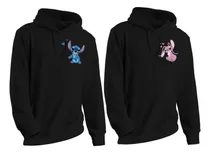 Kit 2 Moletom Casal Lilo Stich E Angel Blusa De Frio *novo*