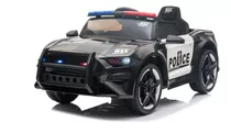 Mini Veículo Carrinho Infantil Motorizado Elétrico Policia Cor Preto E Branco