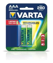 Pilas Bateria Recargable Varta Triple Aaa Listas Para Usar