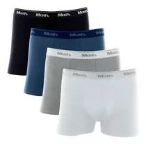 Kit 4 Cuecas Adulto Boxer Cotton - Mash 110.15