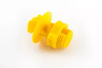 Aislador Regulable Amarillo, Pack X 100 P/ Varilla De Metal 