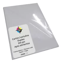 Carton Cartulina Duplex A4 245 Grs 20 Hojas Cajas Tapas