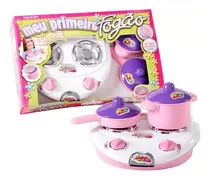 Kit Cozinha Infantil Brinquedo Cor Rosa