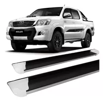 Estribo Hilux 2005 A 2015 Chapa Personalizado Branco C/d