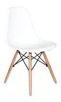 Cadeira De Jantar Decorshop Charles Eames Dkr Eiffel, Estrutura De Cor  Branco, 1 Unidade