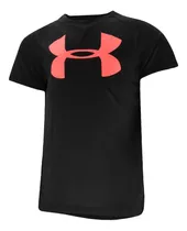 Remera Training Under Armour Tech Big Logo Niño En Negro | D