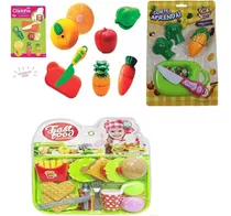 Kit Cozinha Infantil Fruta Legumes Cortar Lanche Batata