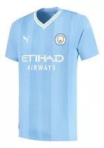 Camiseta Manchester City Titular Puma 2023/24 #19 J. Alvarez