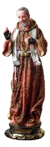 Imagem São Padre Pio 30cm Resina Santo Cor Tradicional