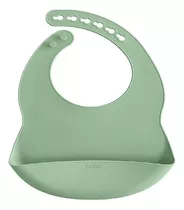 Babador De Silicone Com Pega Migalhas Verde 15641 - Buba