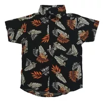 Camisas Hawaianas Chicos Fibrana Verano Envios Manga Corta