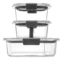 Set Portacomidas Envases Hermético Rubbermaid Go X3