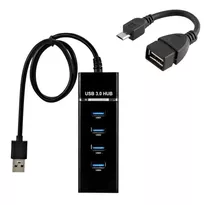 Kit Mobilador Para Celular Hub Usb 3.0 E Cabo Otg P/ Celular