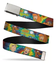 Cinturón Scooby Doo 1.5 Con Hebilla Para Hombre, Multicolor,