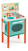 Cocina De Madera Para Niños Con Accesorios Marca Djeco