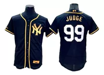 Camiseta Casaca Baseball Mlb Ny Dorada Judge 99 - M