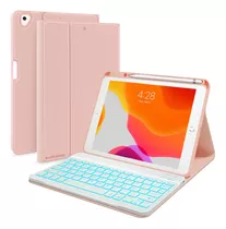 Funda C/teclado Blutlotus Para iPad 2021 9g/8g/7g 10.2 Pink