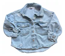 Campera De Jean Clarita Zara De Usa 3-4 Años