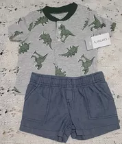 Conjunto Bebe Niño Varon Carters Short Y Franela Ropa Bebe