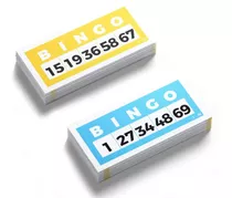 200 Cartones Bingo 5 Números En 75 Bolillas, Ideal Tablado.