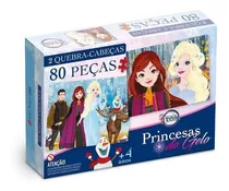Brinquedo Quebra Cabeça Frozen Princesas Do Gelo Meninas