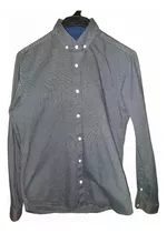 Camisa Zara Para Hombre - Talla S - Gris Oscuro - Slim Fit