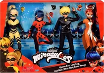 Set De Muñecas Miraculous Ladybug/queenbee/catnori/renarouge