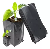 Pack Con 100 Bolsas Maceta Para Planta De 20x45 Resistentes