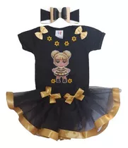 Conjunto Para Festa Criança Bebe Boneca Lol Menina Luxo