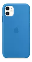 Funda Con Carga Inalámbrica Apple Silicone Case Surf Blue Con Diseño Liso Para Apple iPhone iPhone 11 Por 1 Unidad