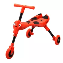 Triciclo Infantil Dobravel Vermelho E Preto Clingo