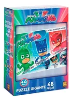 Puzzle Gigante 48 Peças Pj Masks