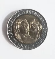 Moneda Argentina 1 Peso Unicef Sin Circular Año 1996