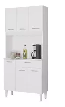 Armario Mueble De Cocina Kit Multiuso Aparador Color Blanco