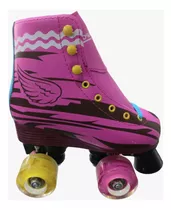 Rosado, Con Luces Led (4 De Patines) 30,32,34