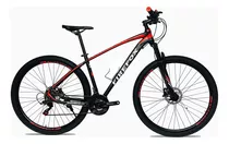 Bicicleta Mtb Firefox Raptor Pro Aro 29 De Aluminio Color Negro/rojo Tamaño Del Cuadro M