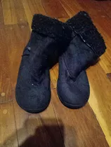 Botas Negras Gamuza Talle 32