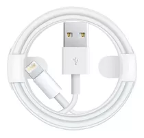 Cable Cargador Lightning Para iPhone 6/7/8/x/xs/xr/11 Color Blanco