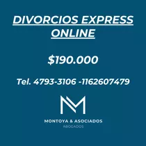 Abogado Divorcio Express Honorarios $190.000 1162607479