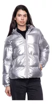 Campera Inflada Brillosa Mujer Impermeable Invierno Abrigo