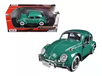 Auto Colección Volkswagen Beetle 1966 Verde 1:24 - Motor Max