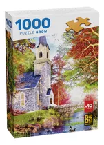 Puzzle 1000 Peças Igreja Na Floresta