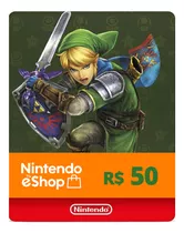 Gift Card Nintendo Eshop  Br  50 R$ Switch
